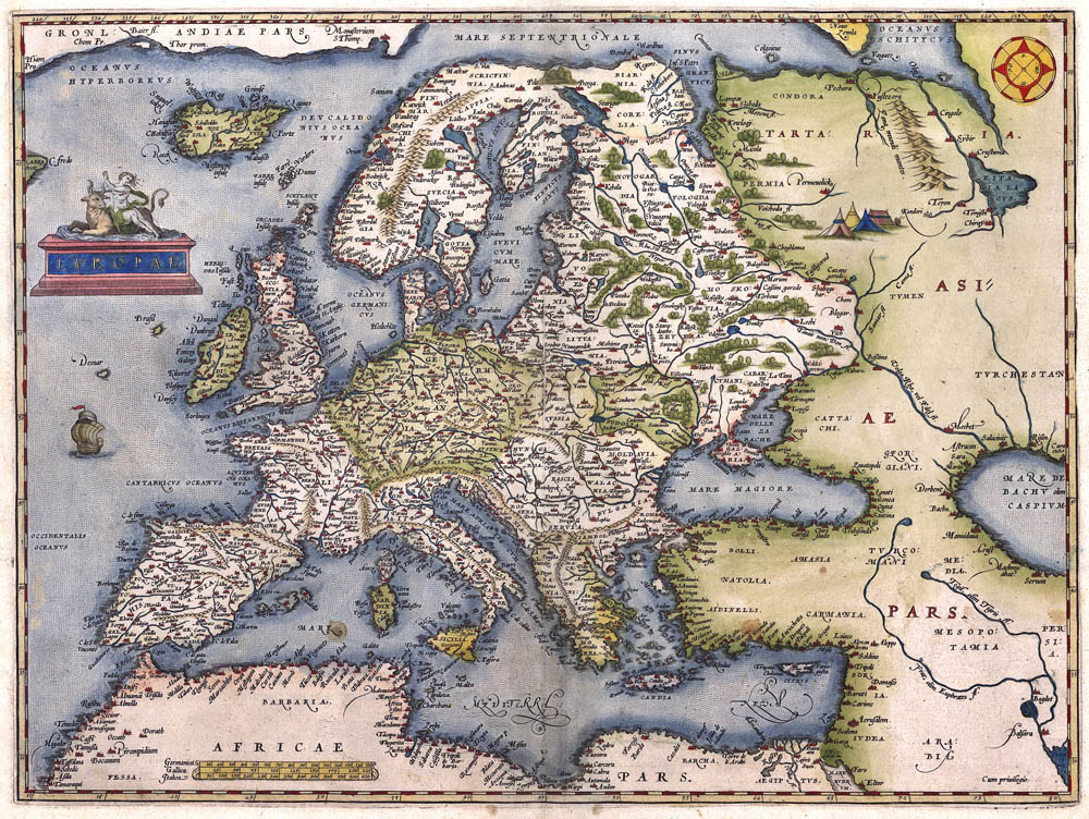 Europa 1572 Ortelius